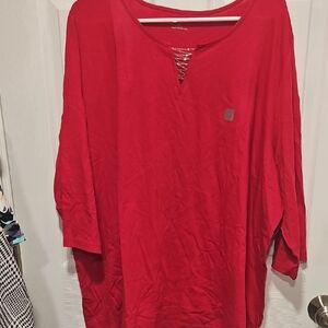 Catherines Vibrant Red Plus Size Top